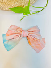 Load image into Gallery viewer, Tie Dye Big Bow Clip
