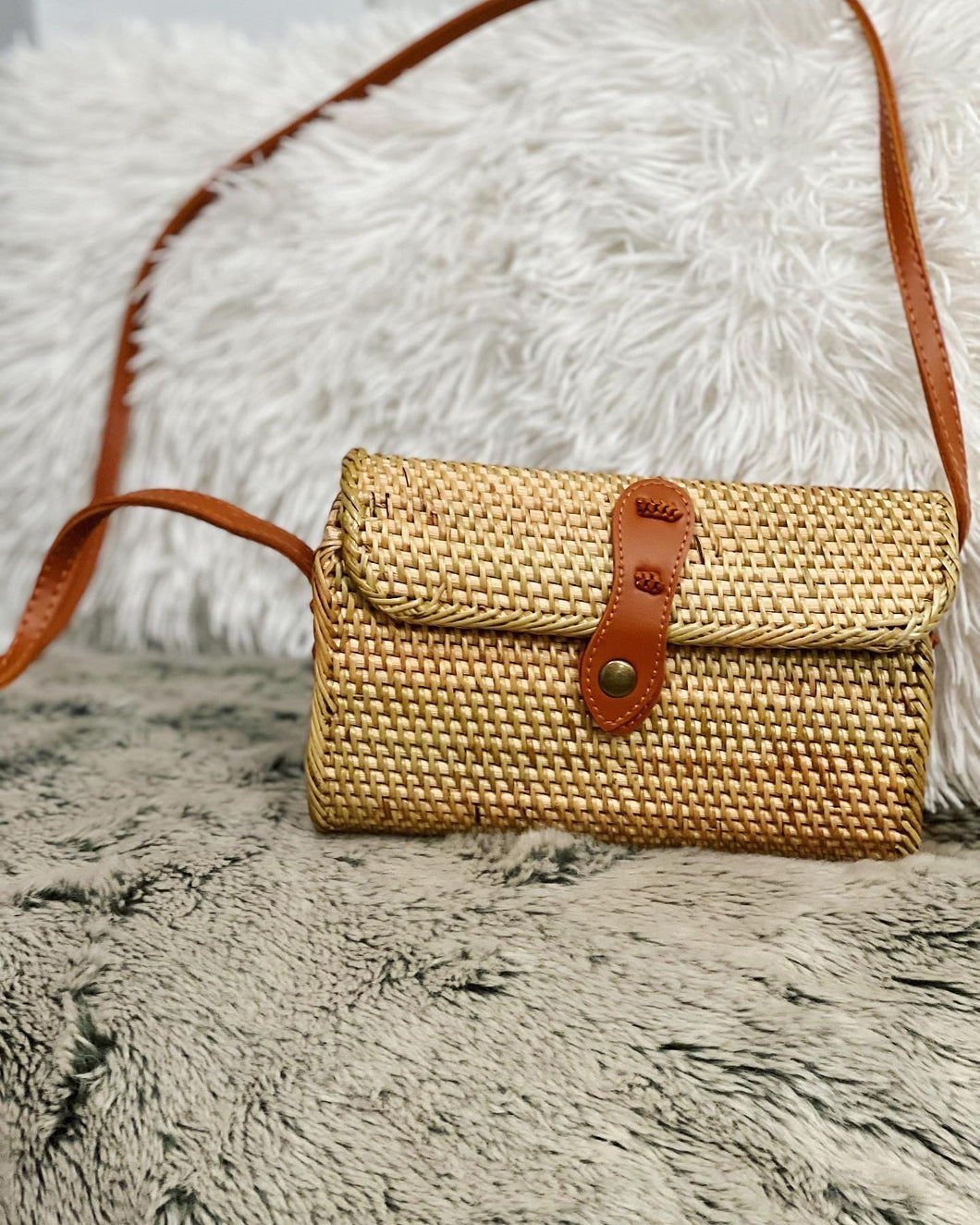 Rattan Purse with sling