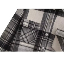 Load image into Gallery viewer, Chic Plaid Print Long Coat
