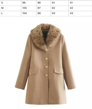 Load image into Gallery viewer, Trench Coat with Faux Fur
