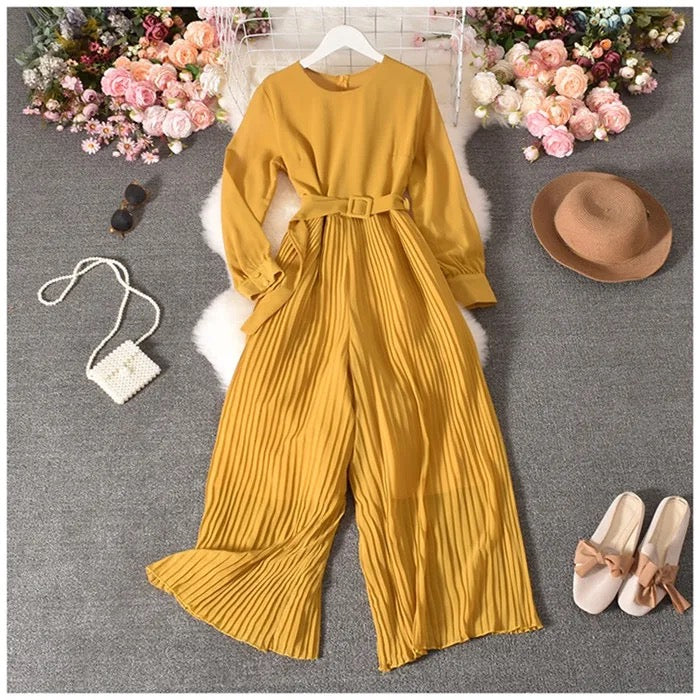 Chiffon pleated Jumsuit