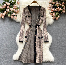 Load image into Gallery viewer, Korean Chic Long Knitted dress
