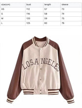 Load image into Gallery viewer, Letter embroidered jersey jacket
