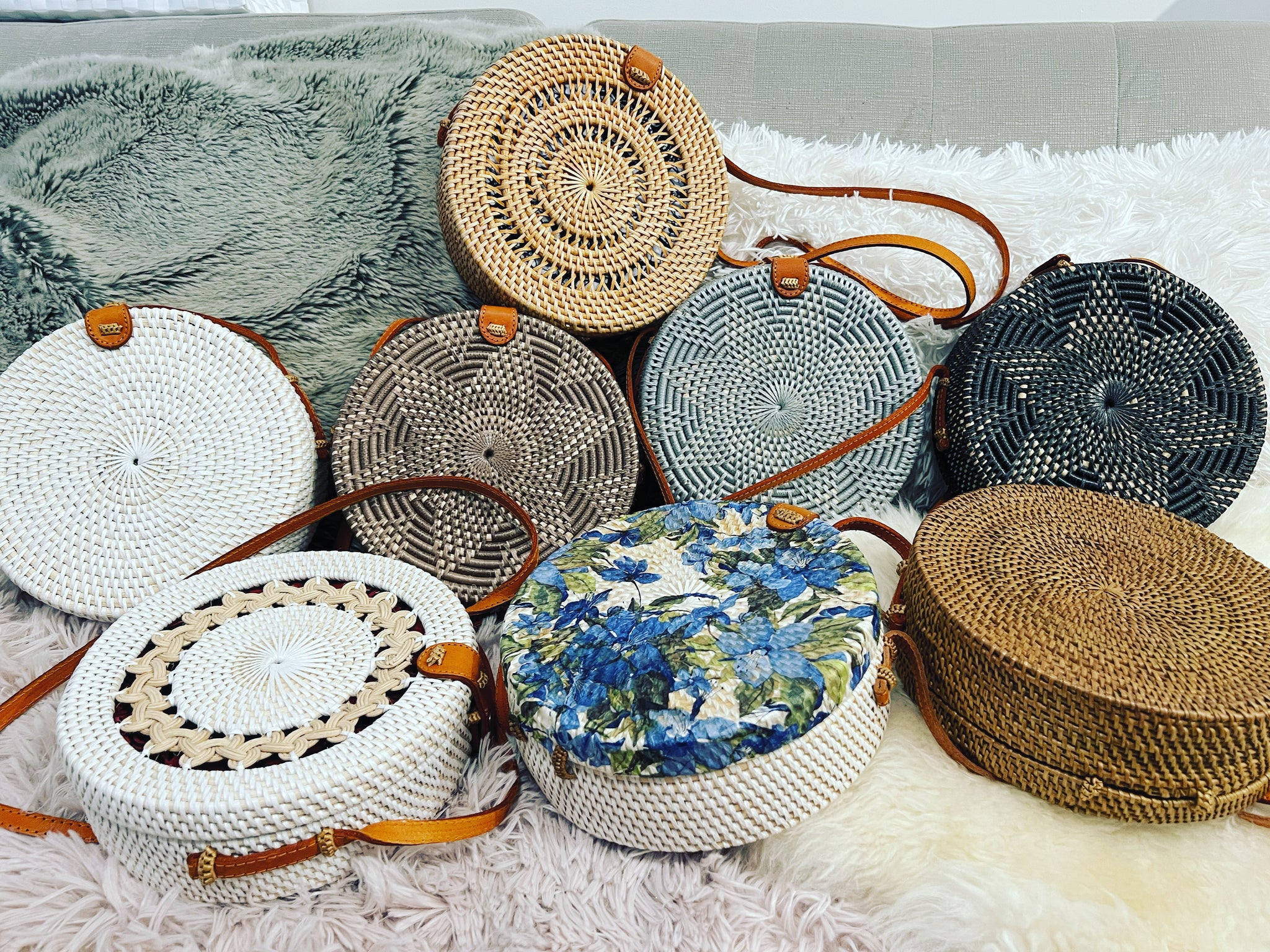 Round rattan bag bali hotsell