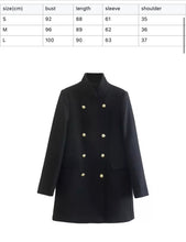 Load image into Gallery viewer, Audrey Long Sleeve Wool blend Coat
