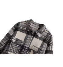 Load image into Gallery viewer, Chic Plaid Print Long Coat
