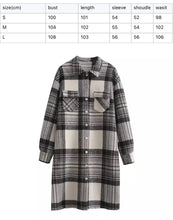 Load image into Gallery viewer, Chic Plaid Print Long Coat
