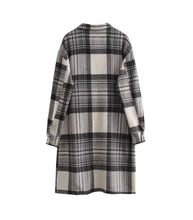 Load image into Gallery viewer, Chic Plaid Print Long Coat
