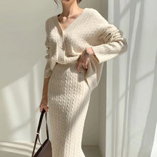 Load image into Gallery viewer, Elise knitted skirt set
