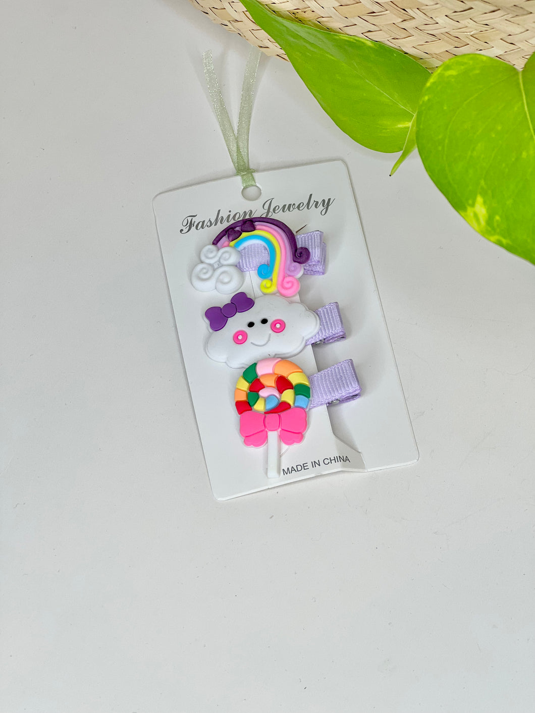 3pc candy-colored baby clip