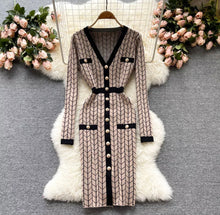 Load image into Gallery viewer, Korean Chic Long Knitted dress
