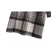 Load image into Gallery viewer, Chic Plaid Print Long Coat
