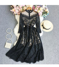 Load image into Gallery viewer, O-neck Lace dress
