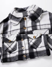 Load image into Gallery viewer, Wool blend plaid jacket
