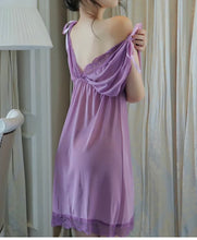 Load image into Gallery viewer, Mesh transparent nightdress + panty
