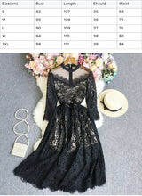 Load image into Gallery viewer, O-neck Lace dress
