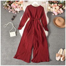 Load image into Gallery viewer, Chiffon pleated Jumsuit
